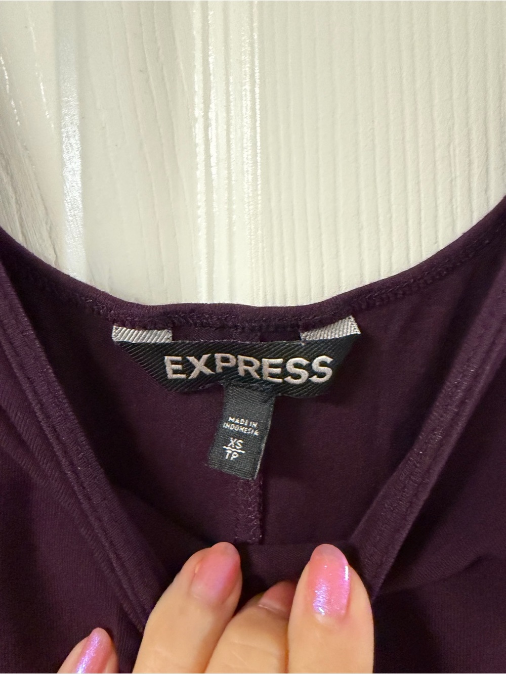 Express Sleeveless Maxi Dress Blue, Olive Green Stripe, Black, Plum XS Summer - Picture 6 of 7